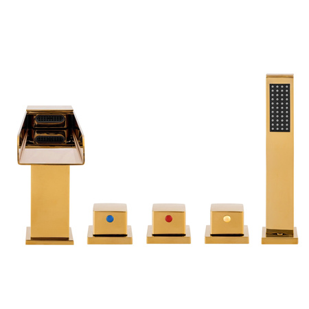 GRIFO DE BAÑERA DE 5 AGUJEROS S-1213G DORADO