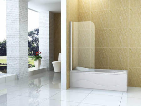 BIOMBO DE BAÑERA MARION DE 1 HOJA 70X140 MÓVIL CROMADO