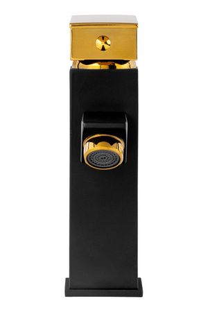 GRIFO DE LAVABO DE PIE CUBO BAJO S-1022BG NEGRO/DORADO