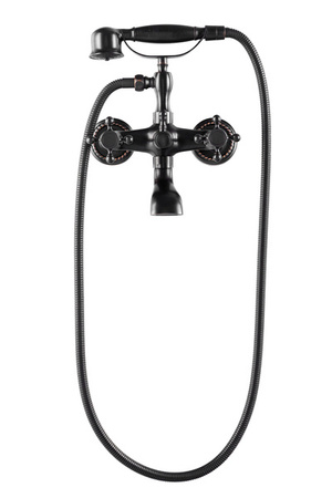 GRIFO DE BAÑERA DE PARED CAMILLA RETRO S-1167B NEGRO