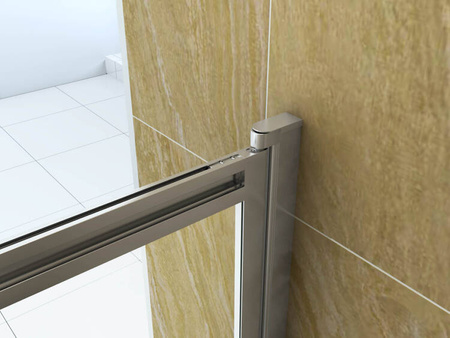 BIOMBO DE BAÑERA SPENCER DE 2 HOJAS 100X150 DESLIZANTE CROMADO