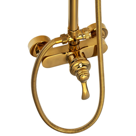 CONJUNTO DE DUCHA RETRO LORENZA EXTERNO S-1189 DORADO