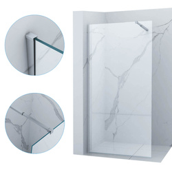 MAMPARA DE DUCHA WALK-IN 80x200 TRANSPARENTE CROMO