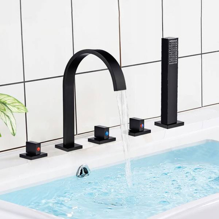 GRIFO DE BAÑERA PURO DE 5 AGUJEROS S-1061B NEGRO MAT