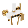 CONJUNTO DE DUCHA BIANCA SUPERFICIAL S-1160WG BLANCO/DORADO