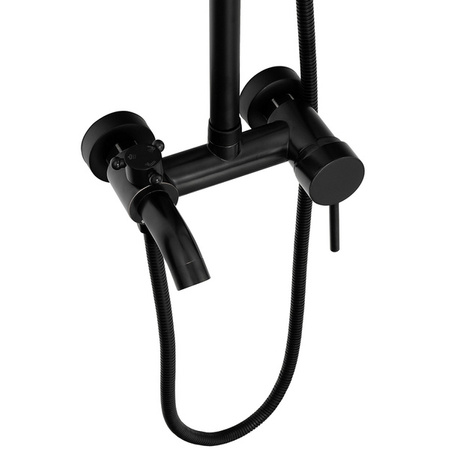 CONJUNTO DE DUCHA RETRO SENTIINI DE SUPERFICIE S-1188B NEGRO