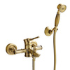 GRIFO DE BAÑERA DE PARED RETRO LAURA S-1182VG ORO ANTIGUO