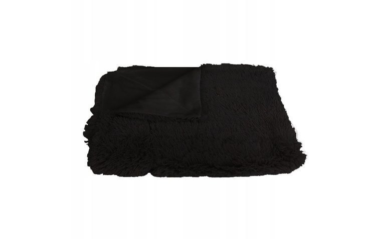 MANTA PELOSA PELUCHE CUBRECAMA 150 x 200 Negro