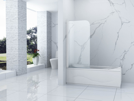 BIOMBO DE BAÑERA MARION DE 1 HOJA 70X140 MÓVIL CROMADO