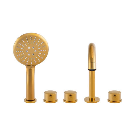 GRIFO DE BAÑERA DE 5 AGUJEROS S-1216G DORADO