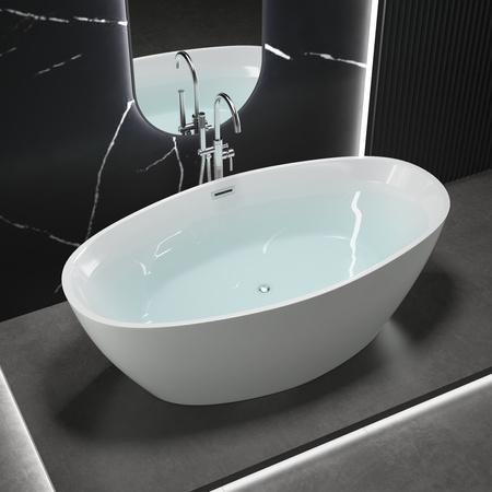 BAÑERA EXENTA SKYLER 180×80×58 BLANCA