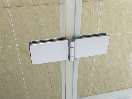 BIOMBO DE BAÑERA MARION 3 PANELES 120X140 MÓVIL CROMADO