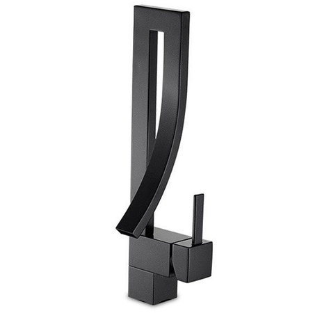 GRIFO DE LAVABO GREKA DE PIE GIRATORIO S-1074B NEGRO