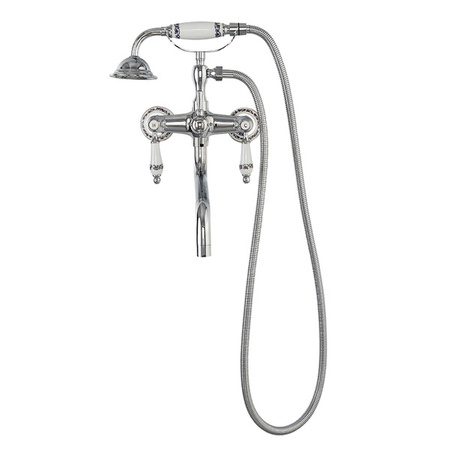 GRIFO DE BAÑERA DE PARED PALOMA RETRO S-1184 CROMO