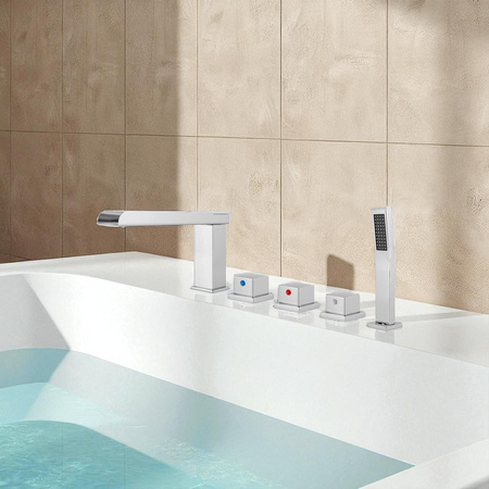 GRIFO DE BAÑERA DE 5 AGUJEROS S-1213 CROMO