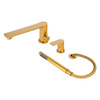 GRIFO DE BAÑERA DE 3 AGUJEROS S-1217G DORADO