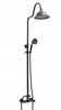CONJUNTO DE DUCHA RETRO CAMILLA SUPERFICIAL S-1158B NEGRO