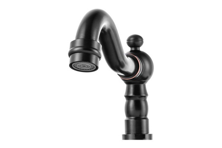 GRIFO DE LAVABO DE PARED ESTELA RETRO S-1153B NEGRO