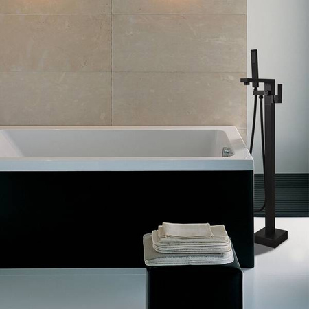 GRIFO DE BAÑERA CUBO INDEPENDIENTE S-1082B NEGRO