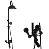 CONJUNTO DE DUCHA RETRO VERONA EXTERIOR S-1186B NEGRO