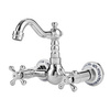 GRIFO DE LAVABO DE PARED ESTELA RETRO S-1153 CROMO