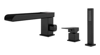 GRIFO DE BAÑERA DE 3 AGUJEROS S-1218B NEGRO