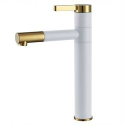 GRIFO DE LAVABO GIO ALTO GIRATORIO S-1084WG BLANCO