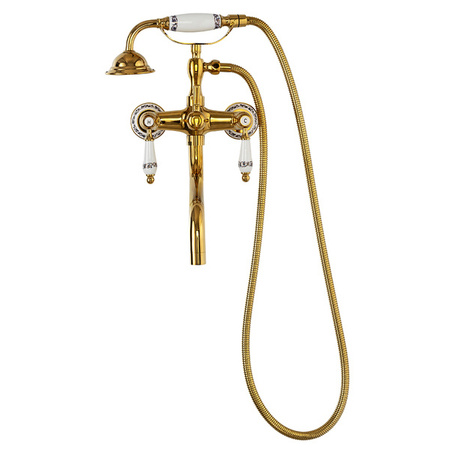 Grifo de bañera de pared Paloma Retro S-1184G dorado