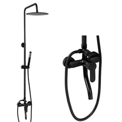 CONJUNTO DE DUCHA EXTERIOR VALERIA S-1200B NEGRO