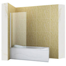 MAMPARA DE BAÑO ASTON DE 1 HOJA 50X150 FIJA BLANCA