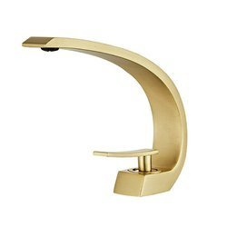 GRIFO DE LAVABO MOON DE PIE S-1080G DORADO
