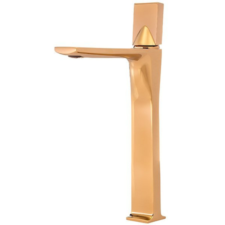 GRIFO DE LAVABO STONE ALTO DORADO SEM-1139G