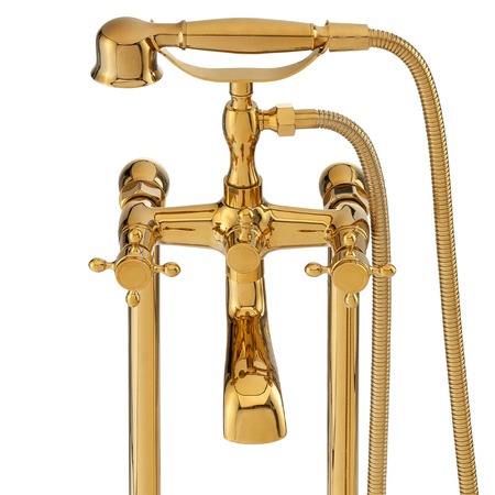 GRIFO DE BAÑERA CAMILLA INDEPENDIENTE RETRO S-1071G DORADO