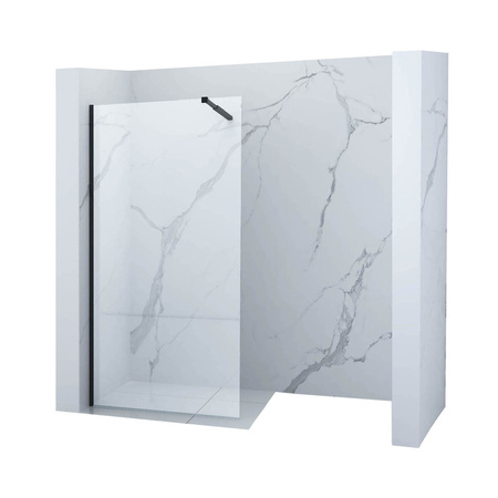 MAMPARA DE DUCHA WALK-IN 70x200 TRANSPARENTE NEGRA