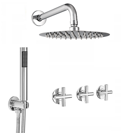 CONJUNTO DE DUCHA EMPOTRADA VERANNI S-1127 CROMO