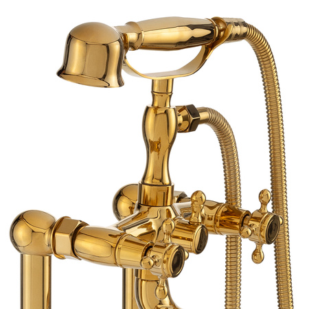 GRIFO DE BAÑERA CAMILLA INDEPENDIENTE RETRO S-1071G DORADO