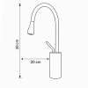 GRIFO DE LAVABO LUCA DE PIE GIRATORIO S-1192G DORADO
