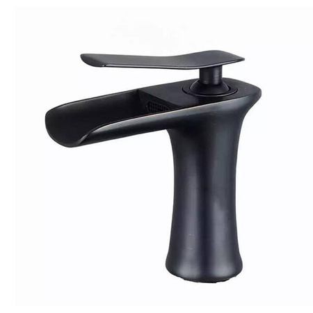 GRIFO DE LAVABO DE PIE EVANA BAJO RETRO S-1180BV NEGRO