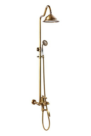 CONJUNTO DE DUCHA EXTERIOR ADELITA RETRO S-1125 ORO VIEJO