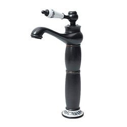 Grifo de lavabo Paloma alto retro SEM-1108 negro