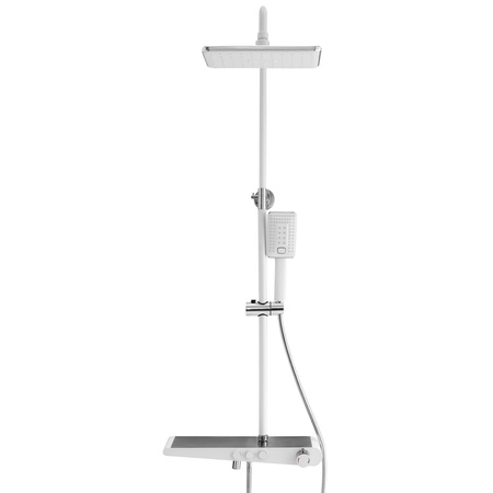 CONJUNTO DE DUCHA EXTERIOR LIVIA S-1205CW CROMO/BLANCO