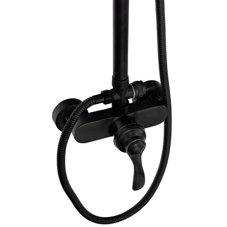 CONJUNTO DE DUCHA RETRO LORENZA EXTERIOR S-1189B NEGRO